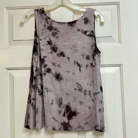 NWT Yak & Yeti Tye-Dye Tank with Lace Accents Small - Picture 2 of 8
